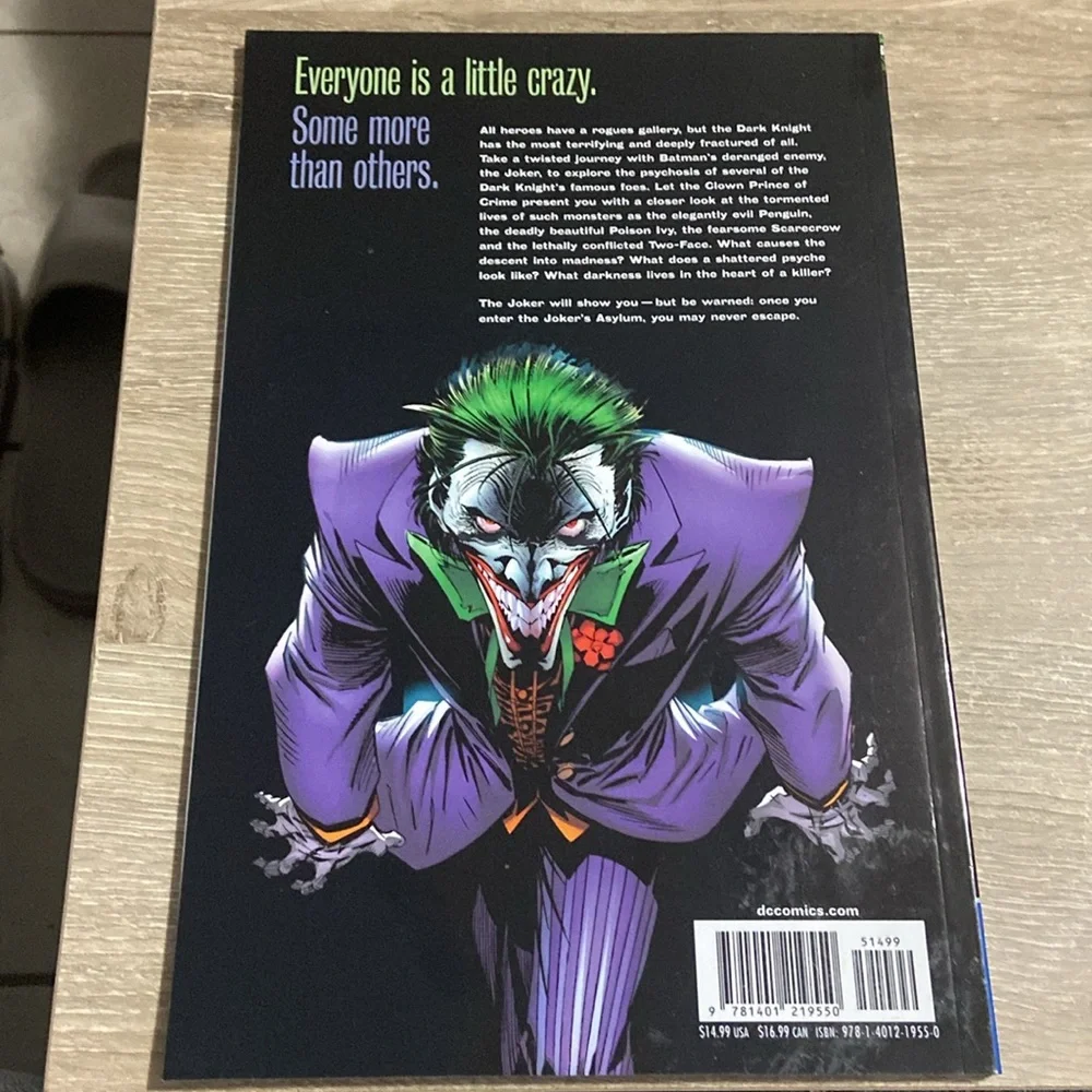 Batman: Joker's Asylum TPB NM (DC 2008) 1st Print Graphic Novel Comic Book - Picture 2 of 3